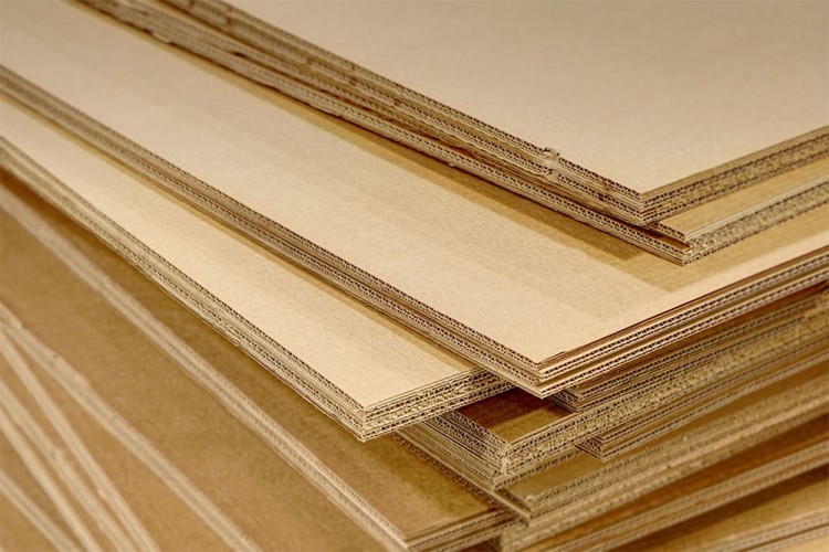 Close up of Ecorrcrates unique cardboard design