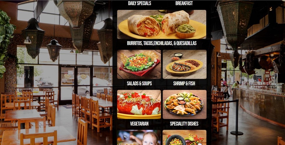 Gregory Dean's food product photos on the Bajio Mexican Grill website